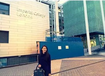  ??  ?? Sunway college’s ciMP graduate cherlyn tong at imperial college.