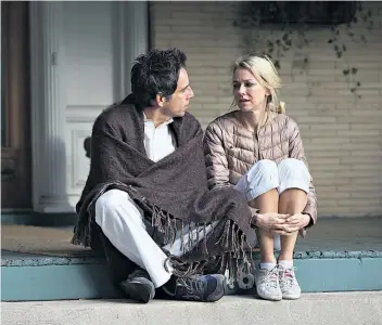  ??  ?? Mid-life dread: Ben Stiller and Naomi Watts play a coasting New York couple in ‘While We’re Young’