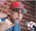  ?? THE ASSOCIATED PRESS FILE PHOTO ?? Alex Cora served as Red Sox manager for two seasons and helped Boston capture a World Series in 2018.