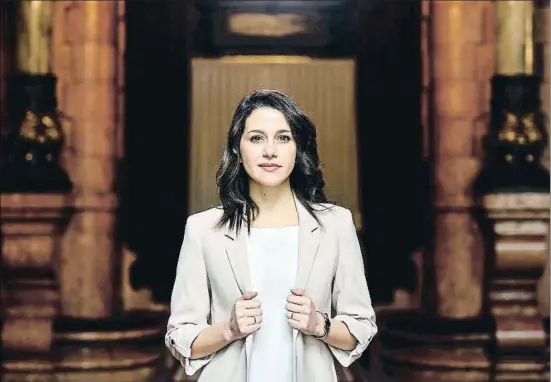  ?? ÀLEX GARCIA ?? La líder de Ciudadanos, Inés Arrimadas, en el Parlament de Catalunya