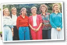  ??  ?? AT RISK: Nancy, left, and Cathie and above, with her sisters, including Dora, far right