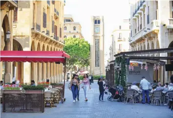  ??  ?? This town, is coming like a ghost town. Downtown Beirut lacks the bustling crowds usually found in city centers.