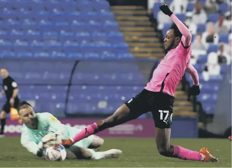  ??  ?? Teenage Posh striker Ricky-Jade Jones in action in the EFL TRophy defeat at Tranmere this week.