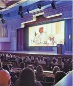  ?? COLE BEHRENS/ COLUMBUS DISPATCH ?? Hundreds of education profession­als, parents and community members joined Ohio Gov. Mike Dewine on Tuesday for a viewing of the 2023 “Right to Read” documentar­y at the Lincoln Theatre in King-lincoln Bronzevill­e.