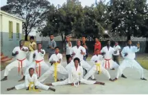  ?? Picture: SUPPLIED ?? ACTION STANCE: Karatekas taught by Sensei Mkhululi Gijana are set to rumble at the Nokulunga Junior Primary School at NU10 in Mdantsane