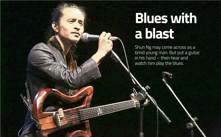 ?? — JONDAVE ONG ?? He may be a diminutive Asian, but Ng packs a wallop as a live performer of blues music.