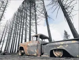  ?? Luis Sinco Los Angeles Times ?? THE TUBBS fire left the Coffey Park subdivisio­n in Santa Rosa, Calif., in ruins. The area was exempt from state fire rules meant to make buildings fire-resistant.