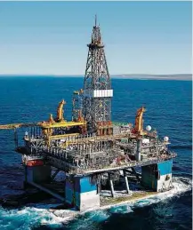  ?? Divulgação ?? Plataforma de exploração de petróleo da Odebrecht Óleo e Gás