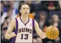  ?? CHRISTIAN PETERSEN/ GETTY IMAGES FILES ?? Steve Nash of the Phoenix Suns would be an ideal ‘ overseer’ for Canada’s senior men’s team, says the president and CEO of Canada Basketball.