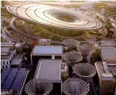  ??  ?? The Sustainabi­lity pavilion at Expo 2020 Dubai, which will be held from Oct. 1 to March 31, 2022.