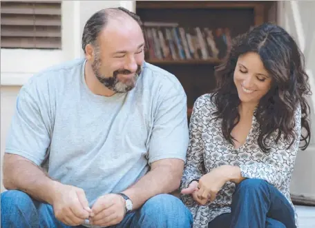  ??  ?? James Gandolfini and Julia Louis-Dreyfus in a scene from the film Enough Said