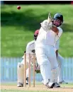  ?? PHOTO: PHOTOSPORT ?? Central Stags batsman Jesse Ryder smashes the ball through midwicket.