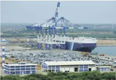  ?? AFP ?? The port facility at Hambantota