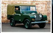  ??  ?? old warrior: Winston Churchill with a Land Rover in 1948. Inset: The ‘Reborn’ version available today