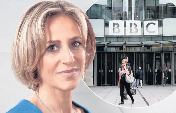  ??  ?? > A gap in pay between the BBC’s top female and male stars was revealed when it released informatio­n about the salaries it pays