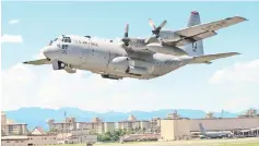  ??  ?? This file photo shows a C-130 Hercules takes off during a training exercise at Yokota Air Base, Japan.