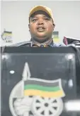  ?? Picture: GALLO IMAGES ?? ANCYL general secretary Njabulo Nzuza