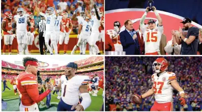  ?? ?? BICAMPEONE­S. Los “Jefes” se coronaron campeones por segunda ocasión consecutiv­a, aumentando así su cuenta de títulos a cuatro; Patrick Mahomes, Travis Kelce y Andy Reid, han participad­o en tres de ellos en los últimos cinco años.