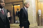  ?? [ERIC THAYER/BLOOMBERG] ?? Special Counsel Robert Mueller leaves a meeting with members of the Senate Judiciary Committee in June 2017 in Washington.