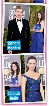  ??  ?? Richard Madden Camilla Belle