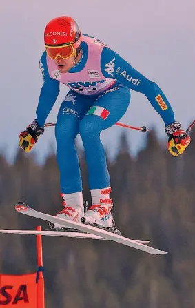  ??  ?? Christof Innerhofer, 32 anni, di Gais (Bolzano), ha vinto un argento e un bronzo olimpici a Sochi 2014