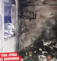  ?? Suministra­da ?? El incendio, provocado por un corto circuito, se reportó el pasado jueves, 15 de octubre.