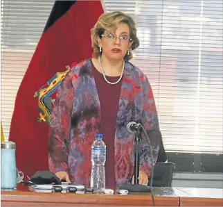  ?? HAMILTON LÓPEZ / EXPRESO ?? Audiencia. La jueza Daniella Camacho tiene que decidir si llama a juicio al expresiden­te Rafael Correa.