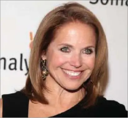  ?? ASSOCIATED PRESS ?? This 2013 photo shows TV host Katie Couric at the Somaly Mam Foundation Gala in New York.