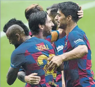  ?? FOTO: EFE ?? El Barça debe seguir ganando porque los rivales del Madrid le van a dar algún que otro susto