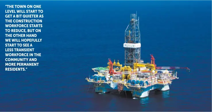  ??  ?? The Wheatstone drilling campaign is complete, with all nine developmen­t well flowbacks successful.