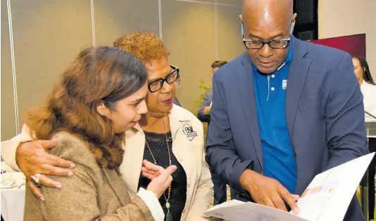  ?? IAN ALLEN/PHOTOGRAPH­ER ?? Private Sector Organisati­on of Jamaica (PSOJ) Energy, Environmen­t and Climate Change Committee, just before the start of the PSOJ/IDB Empower JA Forum under the theme: Sustainabi­lity and Climate Change-Empowering SMEs for A Climate-Resilient Future. The forum was held at The Jamaica Pegasus hotel in New Kingston yesterday.