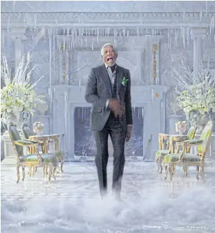  ?? PEPSICO INC VIA AP ?? This photo provided by PepsiCo Inc shows Morgan Freeman in a scene from the company’s Mountain Dew Ice Super Bowl spot.