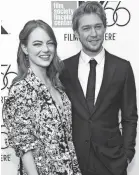  ??  ?? Emma Stone and Joe Alwyn hit the NYC premiere for “The Favourite.”