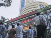  ??  ?? Sensex ended 4.61% lower at 28,440.32, and Nifty fell 4.38% to close at 8,281.10 on Monday. BLOOMBERG