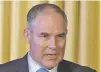  ?? ASSOCIATED PRESS FILE PHOTO ?? Critics of Environmen­tal Protection Agency Administra­tor Scott Pruitt say he is hacking only at the branches of current climate policy. They want him to pull it out by the roots.