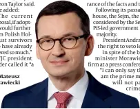  ??  ?? PM Mateusz Morawiecki