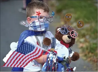  ?? PETE BANNAN - MEDIANEWS GROUP ?? Finton Mengini, 6, had a patriotic outfit for the East Lansdowne Fourth of July Parade.