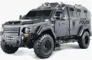  ??  ?? The Terradyne multi-purpose vehicle. The Greater Victoria Emergency Response Team’s armoured truck is expected to arrive in spring 2018.
