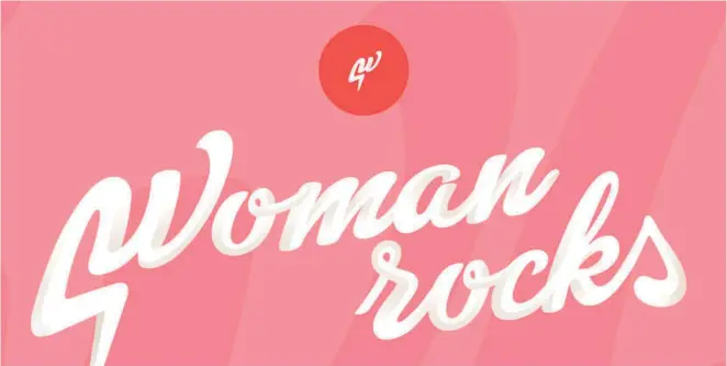  ?? WOMAN ROCKS ?? El cartell publicitar­i de la xerrada ‘Woman Rocks’.