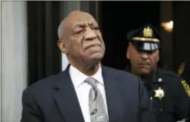  ?? AP PHOTO/MATT ROURKE ?? Bill Cosby exits the Montgomery County Courthouse Saturday after a mistrial was declared in his sexual assault trial in Norristown, Pa. The judge in the case ordered the release of jurors’ names Wednesday.