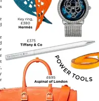  ??  ?? Key ring, £380 Hermès
£375 Tiffany & Co