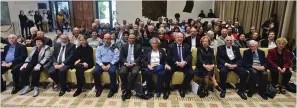  ?? (Kobi Gideon/GPO) ?? HOLOCAUST SURVIVORS join President Reuven Rivlin for a Hanukkah candle-lighting ceremony yesterday morning at the President’s Residence in Jerusalem.