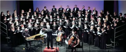  ?? BEL CANTO CHORUS ?? The Bel Canto Chorus performanc­e Wednesday evening included music by Kile Smith and Latvian composer Eriks Ešenvalds.