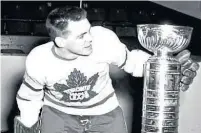  ??  ?? In the eight seasons he played with the Maple Leafs before retiring, Howie Meeker won four Stanley Cups.