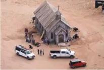  ?? AP PHOTO/JAE C. HONG ?? An aerial photo shows the Bonanza Creek Ranch in Santa Fe, N.M in October.