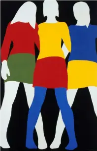  ??  ?? F. Gertsch, ‘Mireille, Colette, Anne’, 1967