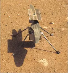  ?? ?? ve el helícopter­o "Ingenuity Mars", de la NASA