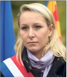  ??  ?? Elue dans la troisième circonscri­ption du Vaucluse en , la frontiste Marion Maréchal Le Pen était devenue, à  ans la plus jeune députée de l’assemblée... et de l’histoire de la république française. (Photo afp)