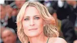  ?? VALERY HACHE/AFP/GETTY IMAGES ?? Robin Wright, pictured at the 2017 Cannes Film Festival, always wanted to direct, but it wasn’t until Netflix’s “House of Cards” crew helped her helm 10 episodes that she gained the experience to make her first movie.
Her debut film, “Land,” premiered at this year’s Sundance Film Festival.