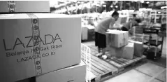  ?? PHOTO: REUTERS ?? Alibaba took control of Lazada last year from Rocket in a $1 billion deal — its largest overseas move to date. Lazada’s home turf is shaping up to be the next battlegrou­nd for Alibaba and main Chinese rival JD, and Amazon down the road